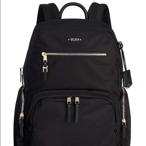 Tumi Black Backpack with Gold Hardware main image 11